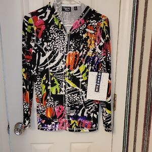 Hoodie Multicolor Graphic Hoodie. NWOT